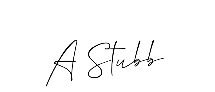 Also You can easily find your signature by using the search form. We will create A Stubb name handwritten signature images for you free of cost using Allison_Script sign style. A Stubb signature style 2 images and pictures png