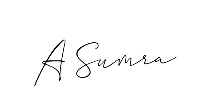 How to make A Sumra name signature. Use Allison_Script style for creating short signs online. This is the latest handwritten sign. A Sumra signature style 2 images and pictures png