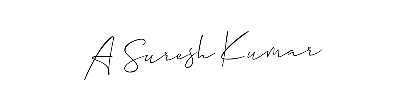 Make a beautiful signature design for name A Suresh Kumar. Use this online signature maker to create a handwritten signature for free. A Suresh Kumar signature style 2 images and pictures png