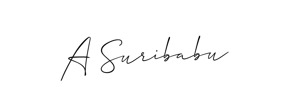 Make a short A Suribabu signature style. Manage your documents anywhere anytime using Allison_Script. Create and add eSignatures, submit forms, share and send files easily. A Suribabu signature style 2 images and pictures png