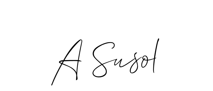 See photos of A Susol official signature by Spectra . Check more albums & portfolios. Read reviews & check more about Allison_Script font. A Susol signature style 2 images and pictures png