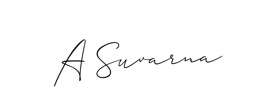 Make a beautiful signature design for name A Suvarna. Use this online signature maker to create a handwritten signature for free. A Suvarna signature style 2 images and pictures png