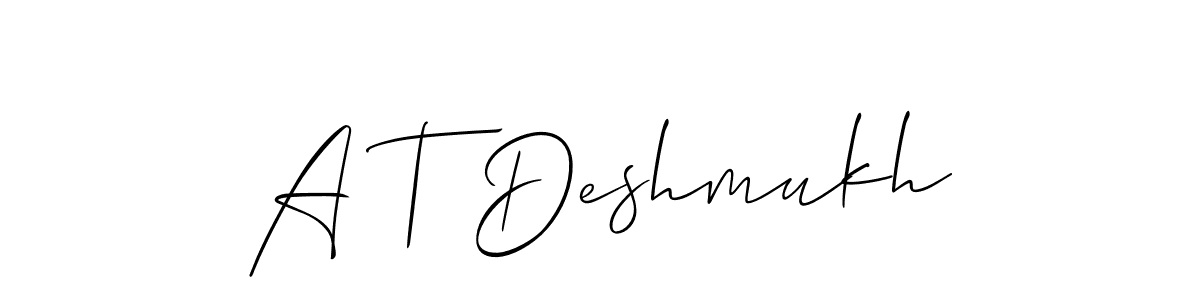 Once you've used our free online signature maker to create your best signature Allison_Script style, it's time to enjoy all of the benefits that A T Deshmukh name signing documents. A T Deshmukh signature style 2 images and pictures png