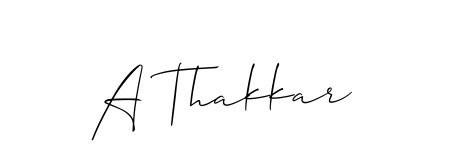 You should practise on your own different ways (Allison_Script) to write your name (A Thakkar) in signature. don't let someone else do it for you. A Thakkar signature style 2 images and pictures png