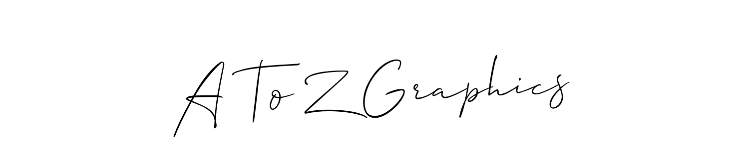 Allison_Script is a professional signature style that is perfect for those who want to add a touch of class to their signature. It is also a great choice for those who want to make their signature more unique. Get A To Z Graphics name to fancy signature for free. A To Z Graphics signature style 2 images and pictures png