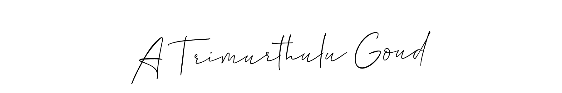 Once you've used our free online signature maker to create your best signature Allison_Script style, it's time to enjoy all of the benefits that A Trimurthulu Goud name signing documents. A Trimurthulu Goud signature style 2 images and pictures png