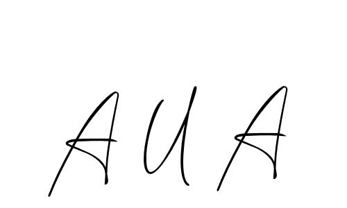 Here are the top 10 professional signature styles for the name A U A. These are the best autograph styles you can use for your name. A U A signature style 2 images and pictures png