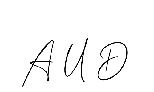 A U D stylish signature style. Best Handwritten Sign (Allison_Script) for my name. Handwritten Signature Collection Ideas for my name A U D. A U D signature style 2 images and pictures png