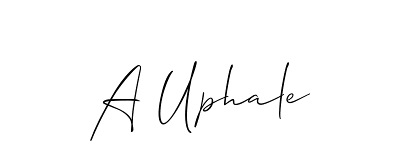 Here are the top 10 professional signature styles for the name A Uphale. These are the best autograph styles you can use for your name. A Uphale signature style 2 images and pictures png