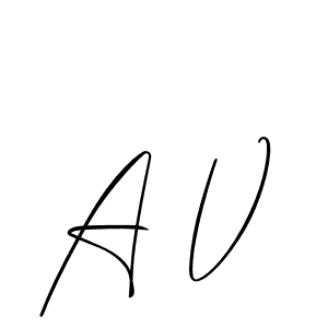 Use a signature maker to create a handwritten signature online. With this signature software, you can design (Allison_Script) your own signature for name A V. A V signature style 2 images and pictures png