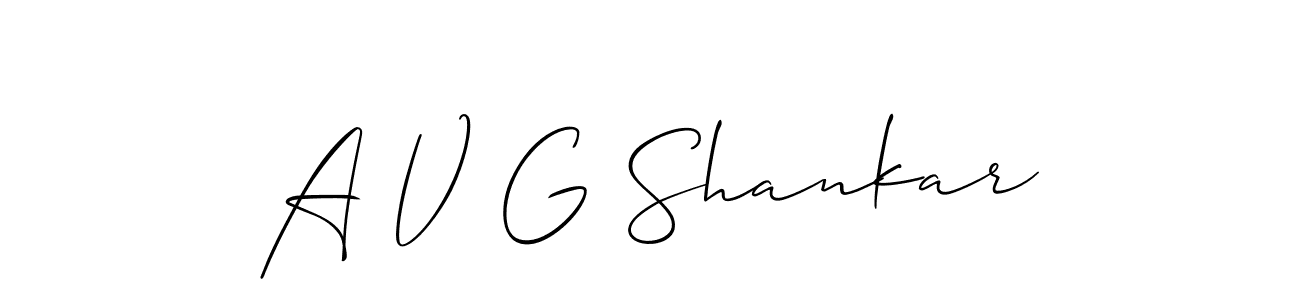 Once you've used our free online signature maker to create your best signature Allison_Script style, it's time to enjoy all of the benefits that A V G Shankar name signing documents. A V G Shankar signature style 2 images and pictures png