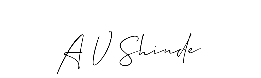 Here are the top 10 professional signature styles for the name A V Shinde. These are the best autograph styles you can use for your name. A V Shinde signature style 2 images and pictures png