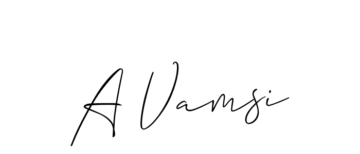 Here are the top 10 professional signature styles for the name A Vamsi. These are the best autograph styles you can use for your name. A Vamsi signature style 2 images and pictures png
