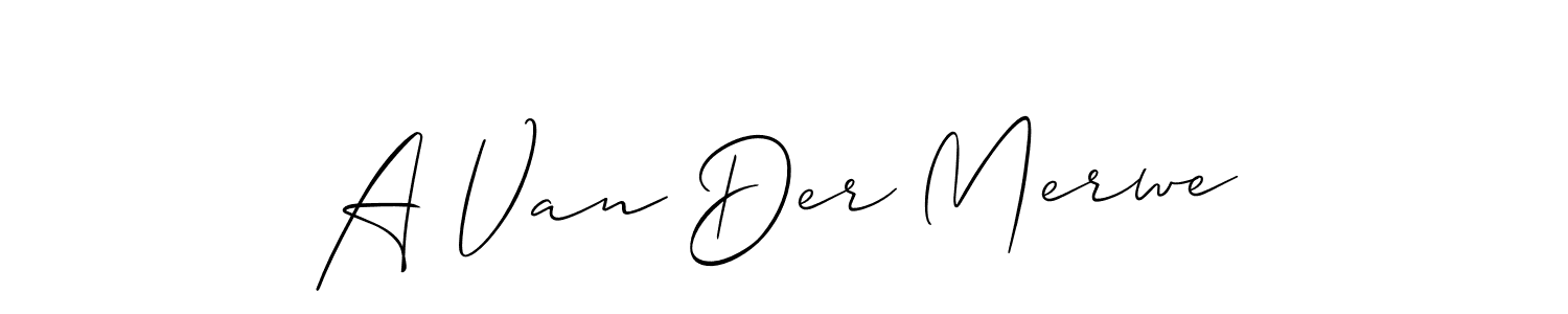 Also we have A Van Der Merwe name is the best signature style. Create professional handwritten signature collection using Allison_Script autograph style. A Van Der Merwe signature style 2 images and pictures png