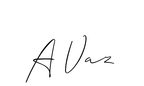 Allison_Script is a professional signature style that is perfect for those who want to add a touch of class to their signature. It is also a great choice for those who want to make their signature more unique. Get A Vaz name to fancy signature for free. A Vaz signature style 2 images and pictures png