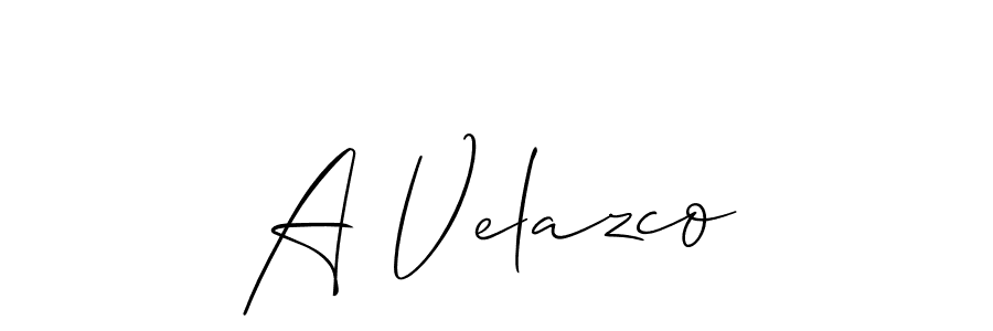 Make a short A Velazco signature style. Manage your documents anywhere anytime using Allison_Script. Create and add eSignatures, submit forms, share and send files easily. A Velazco signature style 2 images and pictures png