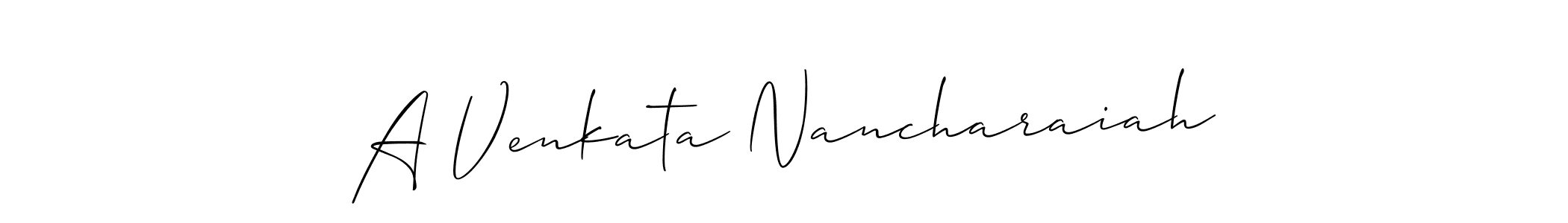 Here are the top 10 professional signature styles for the name A Venkata Nancharaiah. These are the best autograph styles you can use for your name. A Venkata Nancharaiah signature style 2 images and pictures png