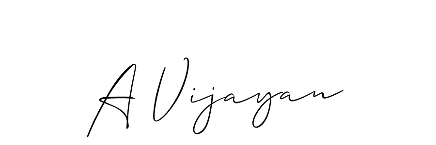 How to make A Vijayan name signature. Use Allison_Script style for creating short signs online. This is the latest handwritten sign. A Vijayan signature style 2 images and pictures png