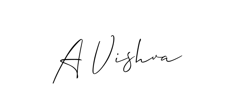 Once you've used our free online signature maker to create your best signature Allison_Script style, it's time to enjoy all of the benefits that A Vishva name signing documents. A Vishva signature style 2 images and pictures png