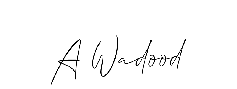 Similarly Allison_Script is the best handwritten signature design. Signature creator online .You can use it as an online autograph creator for name A Wadood. A Wadood signature style 2 images and pictures png