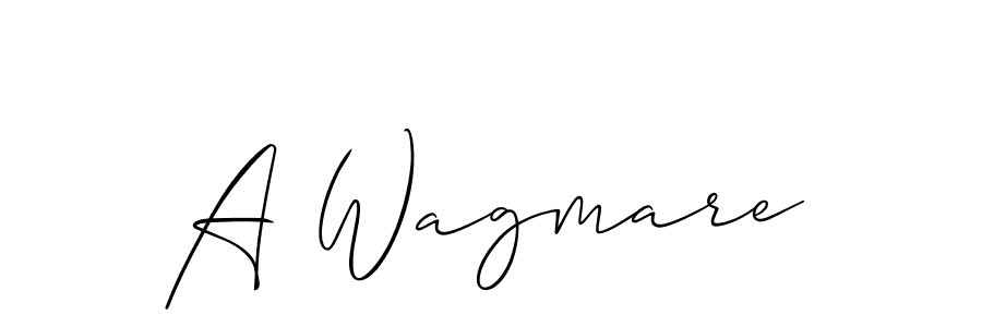 Here are the top 10 professional signature styles for the name A Wagmare. These are the best autograph styles you can use for your name. A Wagmare signature style 2 images and pictures png