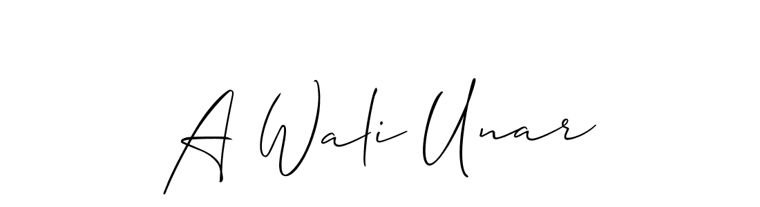 Once you've used our free online signature maker to create your best signature Allison_Script style, it's time to enjoy all of the benefits that A Wali Unar name signing documents. A Wali Unar signature style 2 images and pictures png