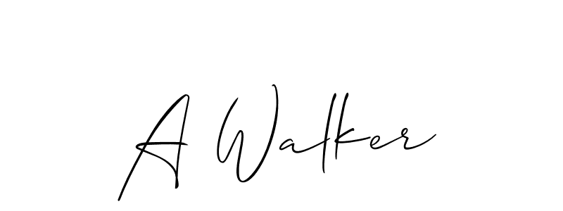 A Walker stylish signature style. Best Handwritten Sign (Allison_Script) for my name. Handwritten Signature Collection Ideas for my name A Walker. A Walker signature style 2 images and pictures png