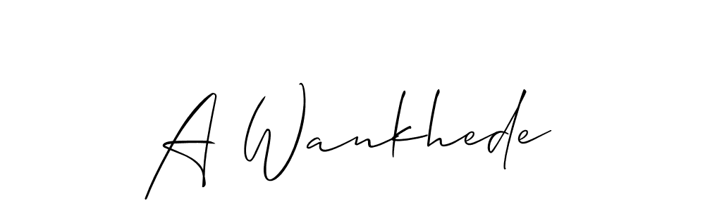 Similarly Allison_Script is the best handwritten signature design. Signature creator online .You can use it as an online autograph creator for name A Wankhede. A Wankhede signature style 2 images and pictures png