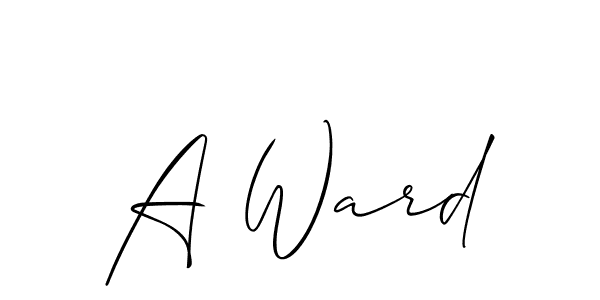 Allison_Script is a professional signature style that is perfect for those who want to add a touch of class to their signature. It is also a great choice for those who want to make their signature more unique. Get A Ward name to fancy signature for free. A Ward signature style 2 images and pictures png