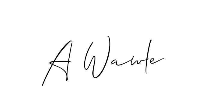 Make a short A Wawle signature style. Manage your documents anywhere anytime using Allison_Script. Create and add eSignatures, submit forms, share and send files easily. A Wawle signature style 2 images and pictures png