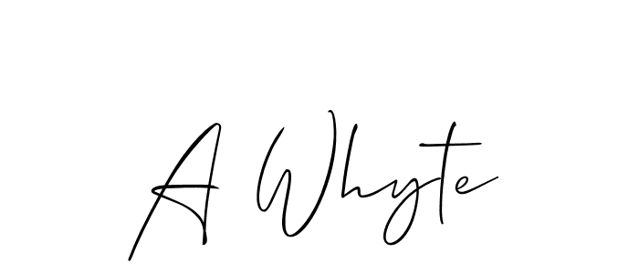 Here are the top 10 professional signature styles for the name A Whyte. These are the best autograph styles you can use for your name. A Whyte signature style 2 images and pictures png