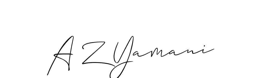if you are searching for the best signature style for your name A Z Yamani. so please give up your signature search. here we have designed multiple signature styles  using Allison_Script. A Z Yamani signature style 2 images and pictures png