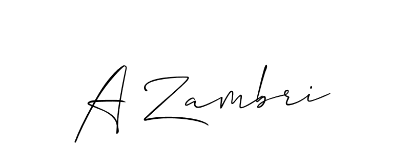 Make a beautiful signature design for name A Zambri. Use this online signature maker to create a handwritten signature for free. A Zambri signature style 2 images and pictures png