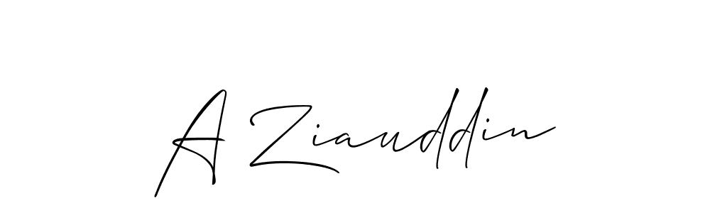 Best and Professional Signature Style for A Ziauddin. Allison_Script Best Signature Style Collection. A Ziauddin signature style 2 images and pictures png