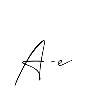 Also we have A-e name is the best signature style. Create professional handwritten signature collection using Allison_Script autograph style. A-e signature style 2 images and pictures png