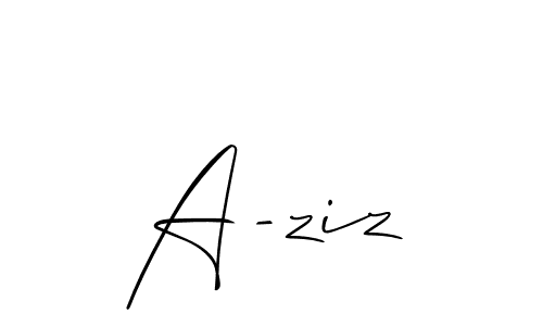 Once you've used our free online signature maker to create your best signature Allison_Script style, it's time to enjoy all of the benefits that A-ziz name signing documents. A-ziz signature style 2 images and pictures png