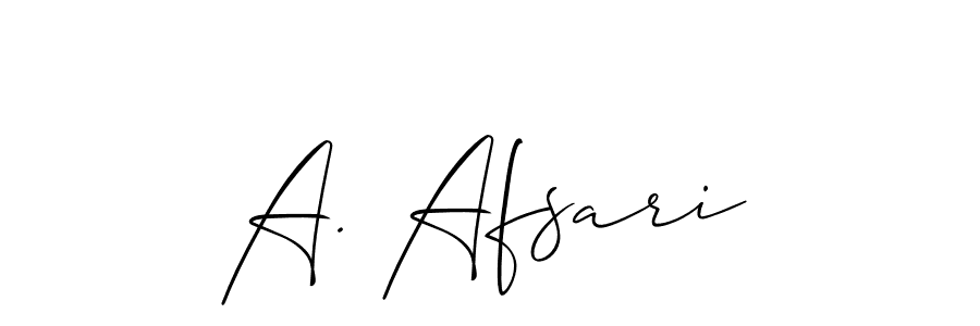 Once you've used our free online signature maker to create your best signature Allison_Script style, it's time to enjoy all of the benefits that A. Afsari name signing documents. A. Afsari signature style 2 images and pictures png