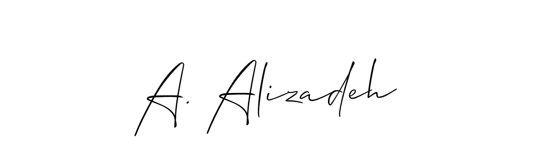 Check out images of Autograph of A. Alizadeh name. Actor A. Alizadeh Signature Style. Allison_Script is a professional sign style online. A. Alizadeh signature style 2 images and pictures png