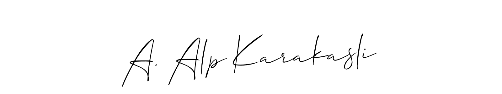 Design your own signature with our free online signature maker. With this signature software, you can create a handwritten (Allison_Script) signature for name A. Alp Karakasli. A. Alp Karakasli signature style 2 images and pictures png