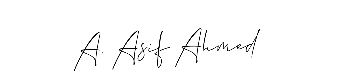 Check out images of Autograph of A. Asif Ahmed name. Actor A. Asif Ahmed Signature Style. Allison_Script is a professional sign style online. A. Asif Ahmed signature style 2 images and pictures png