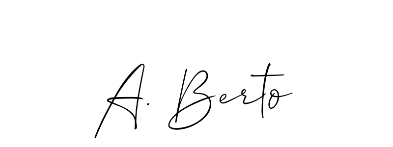 This is the best signature style for the A. Berto name. Also you like these signature font (Allison_Script). Mix name signature. A. Berto signature style 2 images and pictures png