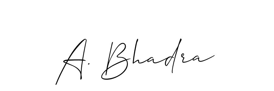It looks lik you need a new signature style for name A. Bhadra. Design unique handwritten (Allison_Script) signature with our free signature maker in just a few clicks. A. Bhadra signature style 2 images and pictures png