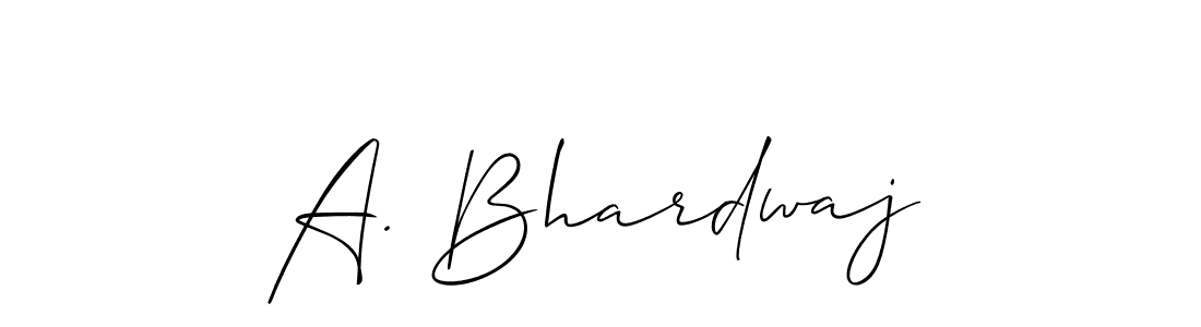 Use a signature maker to create a handwritten signature online. With this signature software, you can design (Allison_Script) your own signature for name A. Bhardwaj. A. Bhardwaj signature style 2 images and pictures png