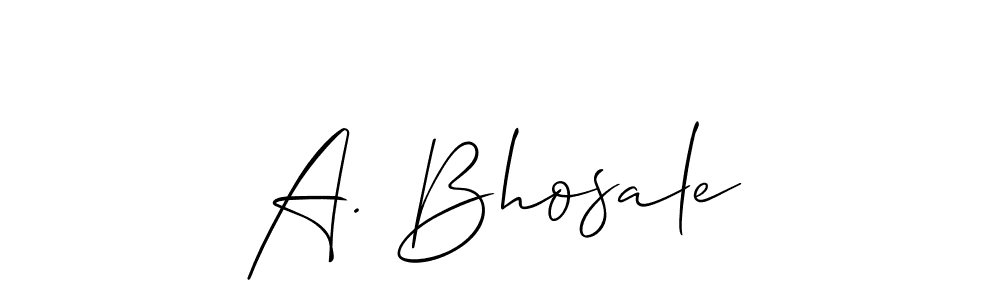 Best and Professional Signature Style for A. Bhosale. Allison_Script Best Signature Style Collection. A. Bhosale signature style 2 images and pictures png