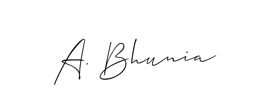 Check out images of Autograph of A. Bhunia name. Actor A. Bhunia Signature Style. Allison_Script is a professional sign style online. A. Bhunia signature style 2 images and pictures png