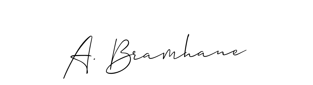 if you are searching for the best signature style for your name A. Bramhane. so please give up your signature search. here we have designed multiple signature styles  using Allison_Script. A. Bramhane signature style 2 images and pictures png