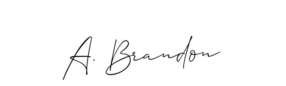 It looks lik you need a new signature style for name A. Brandon. Design unique handwritten (Allison_Script) signature with our free signature maker in just a few clicks. A. Brandon signature style 2 images and pictures png