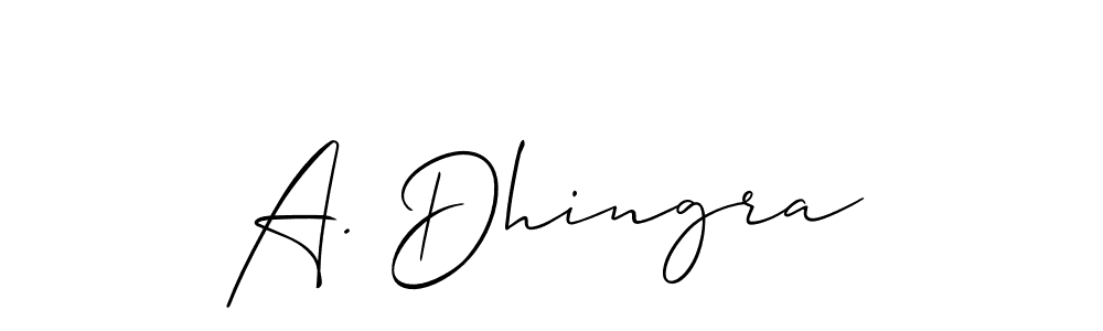 Here are the top 10 professional signature styles for the name A. Dhingra. These are the best autograph styles you can use for your name. A. Dhingra signature style 2 images and pictures png