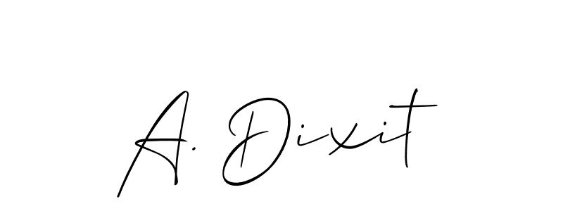 You can use this online signature creator to create a handwritten signature for the name A. Dixit. This is the best online autograph maker. A. Dixit signature style 2 images and pictures png