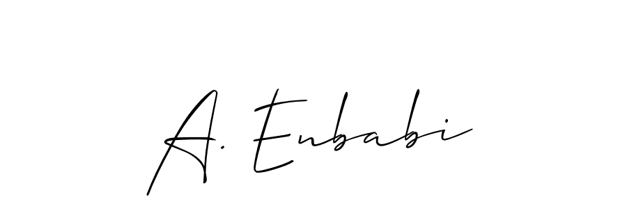 See photos of A. Enbabi official signature by Spectra . Check more albums & portfolios. Read reviews & check more about Allison_Script font. A. Enbabi signature style 2 images and pictures png